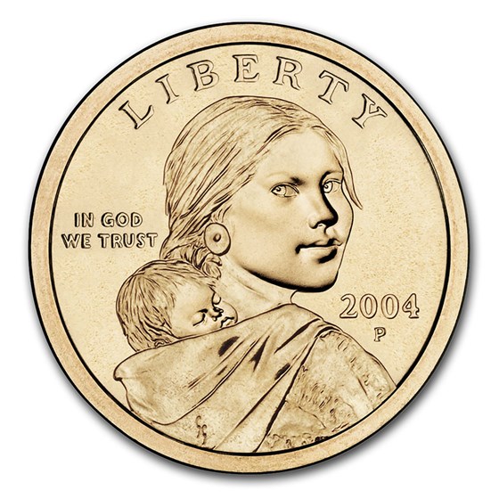 2004-P Sacagawea Dollar 20-Coin Roll BU 2004-P Sacagawea Dollar 20-Coin Roll BU